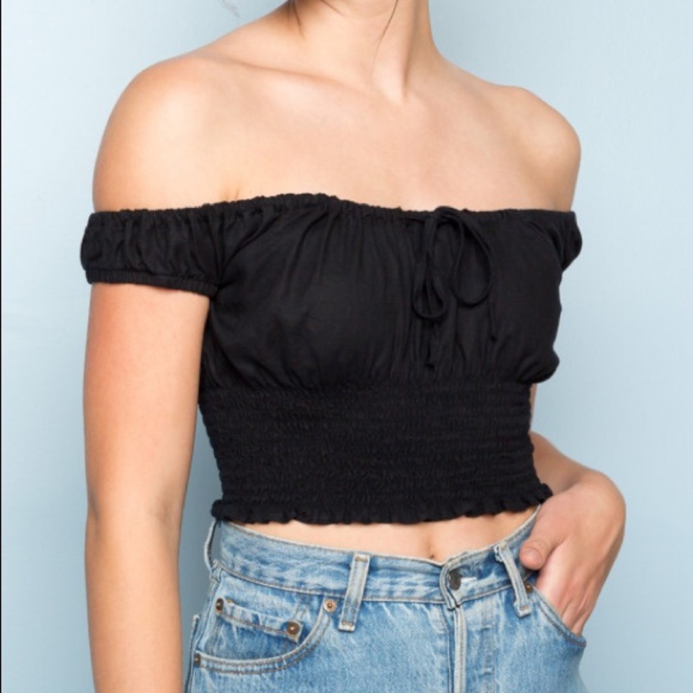 Brandy Melville Black Marilyn Top BNWOT